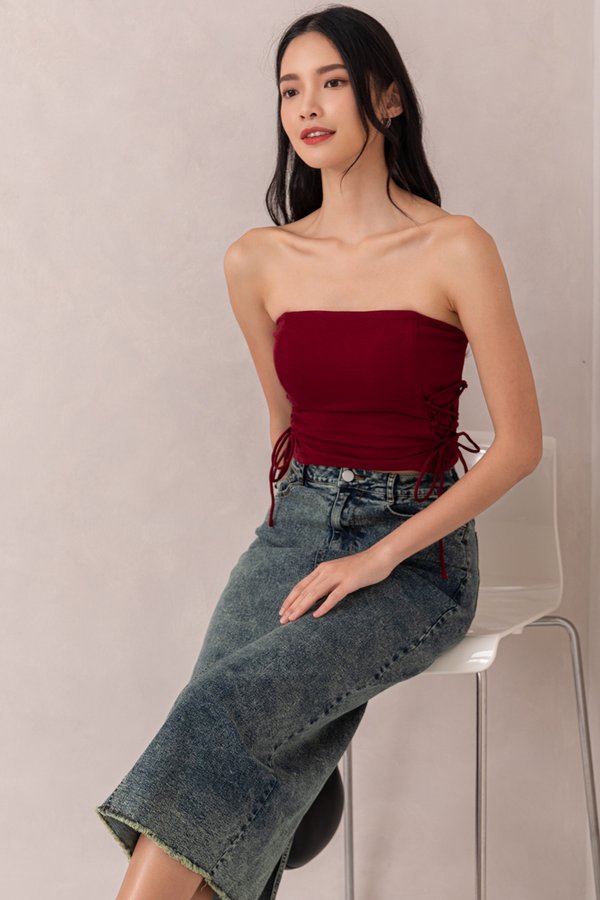 Candela Denim Midi Skirt