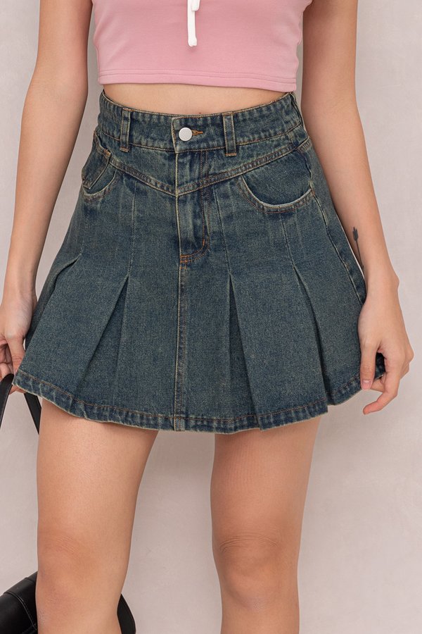 Destiny Denim Skirt Vintage Wash