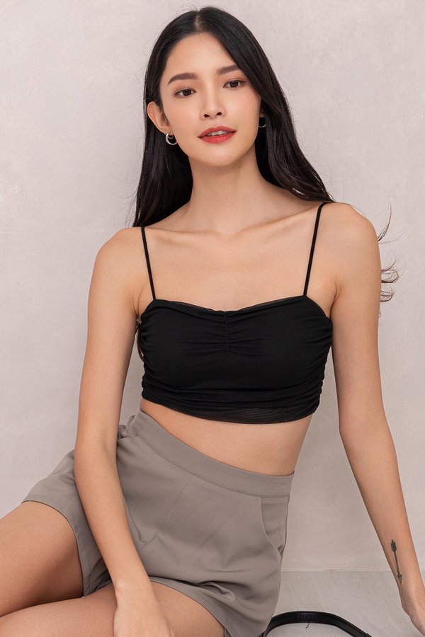 Cira Mesh Top Black