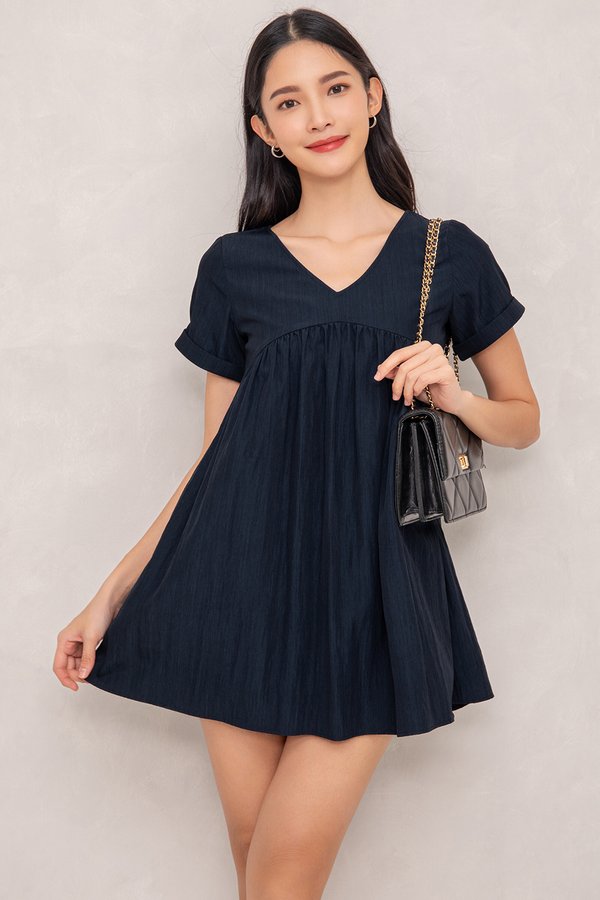 Berra Romper Dress Navy