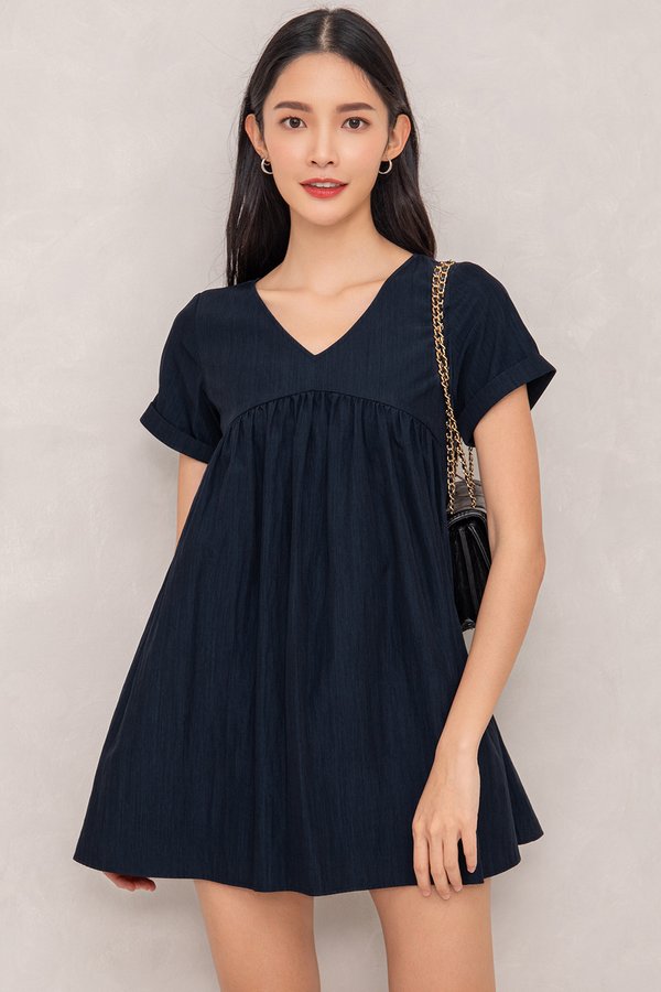 Berra Romper Dress Navy