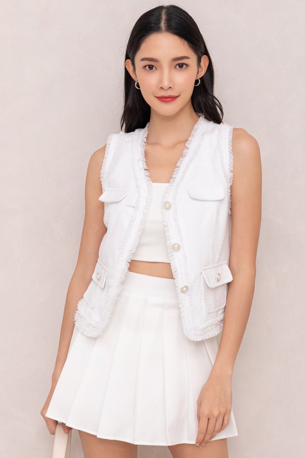 Jessica Vest Top White