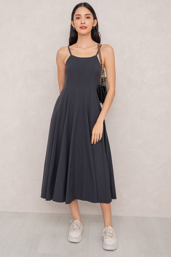 Livia Dress Dark Grey