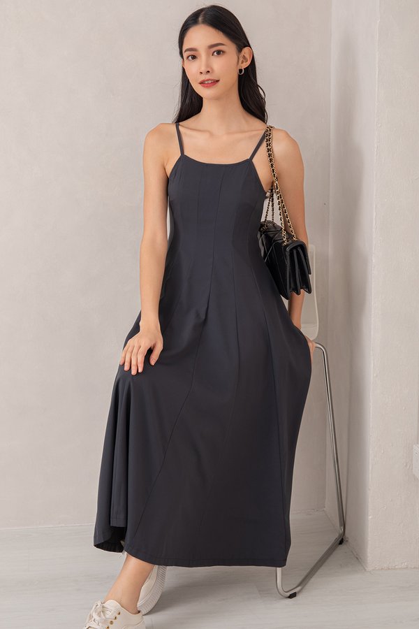 Livia Dress Dark Grey