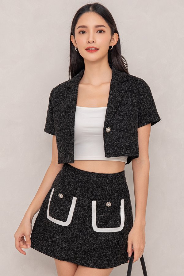 Carmen Tweed Skorts Black