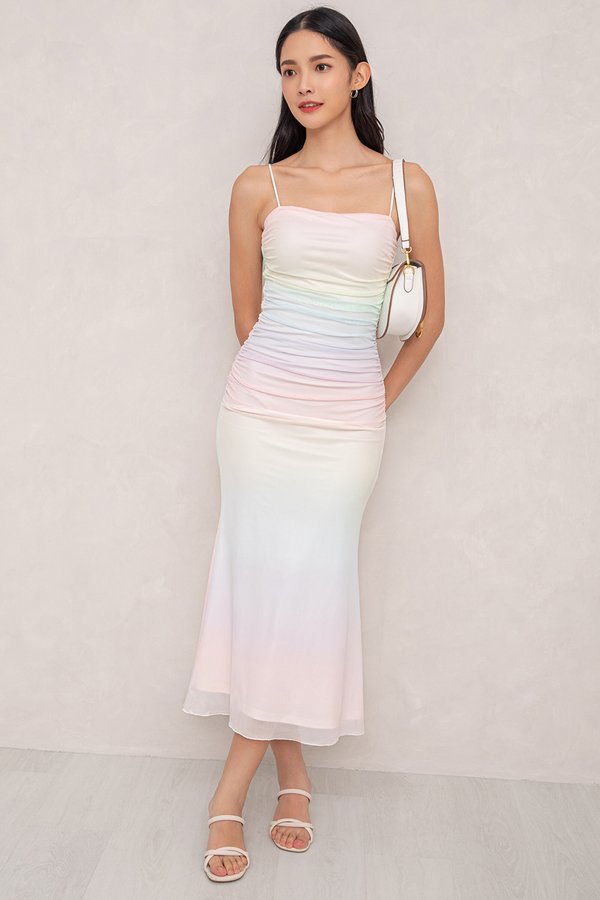 Mara Mesh Dress Rainbow