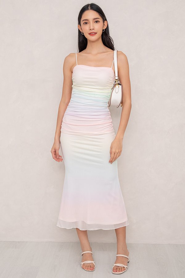Mara Mesh Dress Rainbow