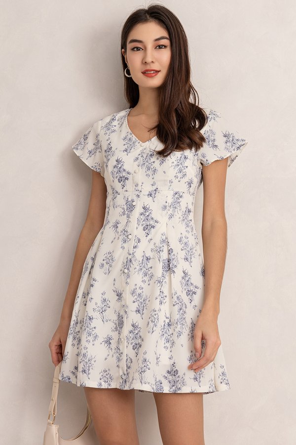 Clover Dress White Bouquet