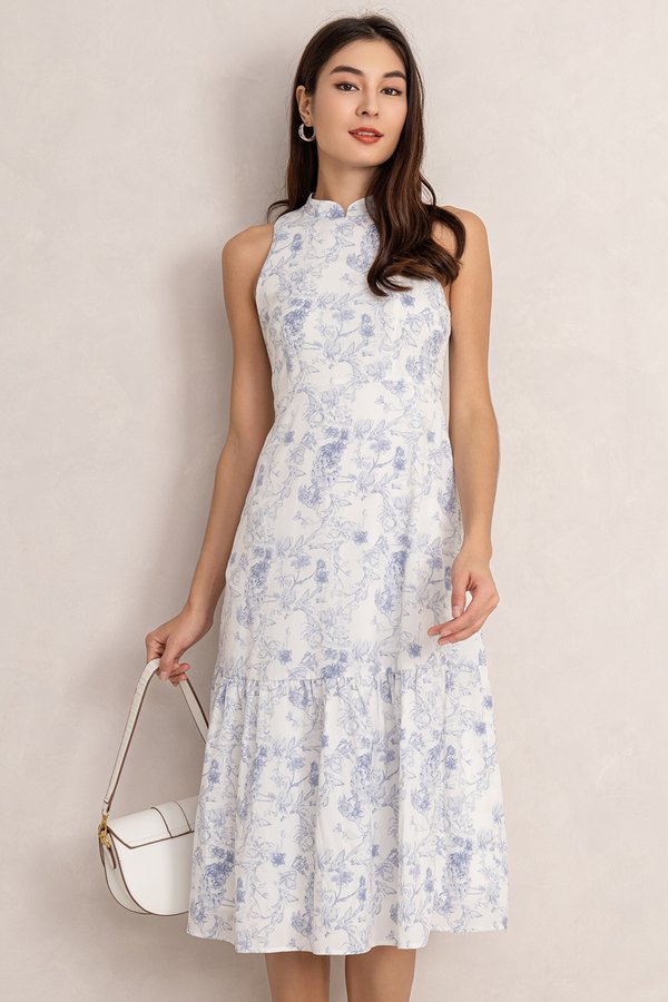 Millie Dress Blue Porcelain