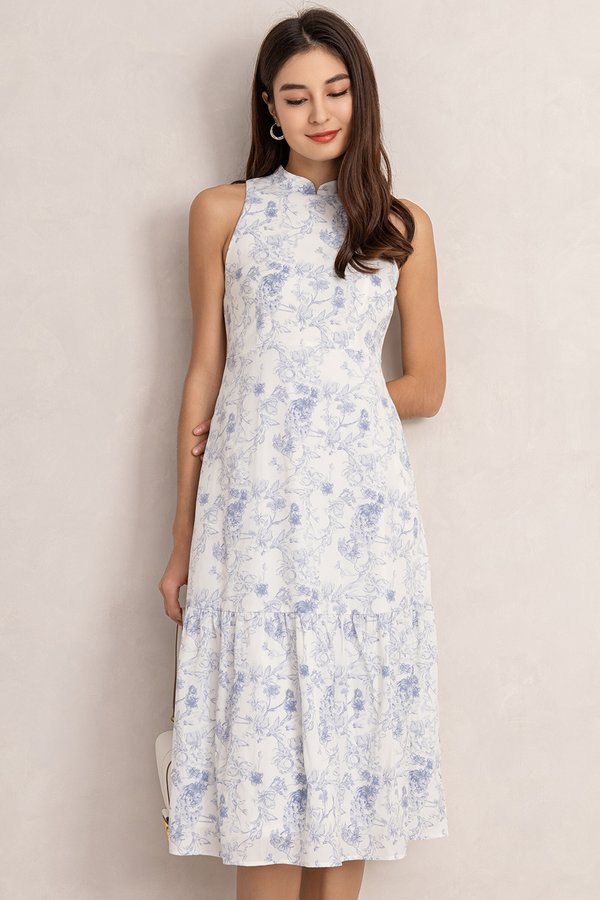Millie Dress Blue Porcelain