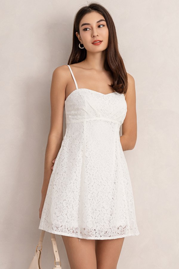 Gordia Lace Dress White