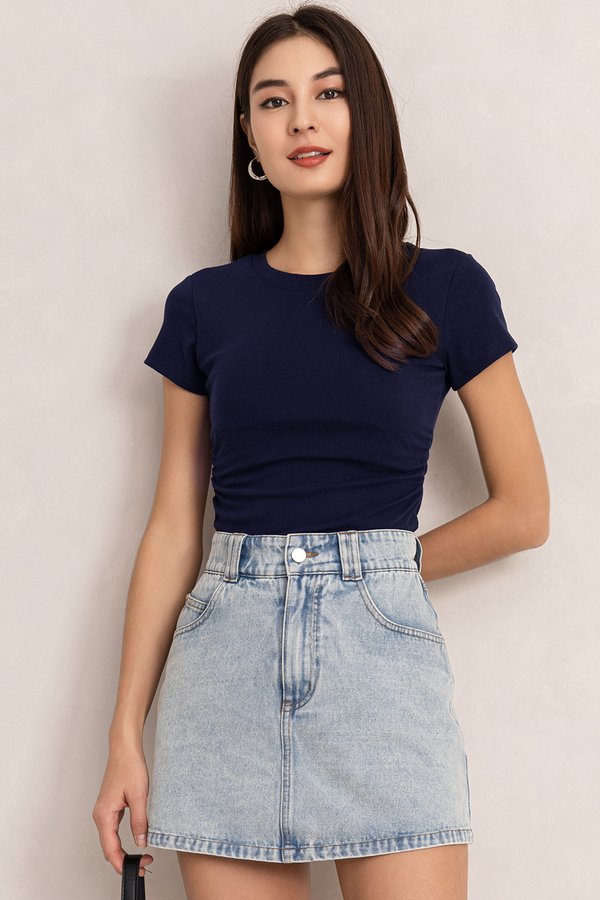 Helen Padded Top Navy *PLUSH*