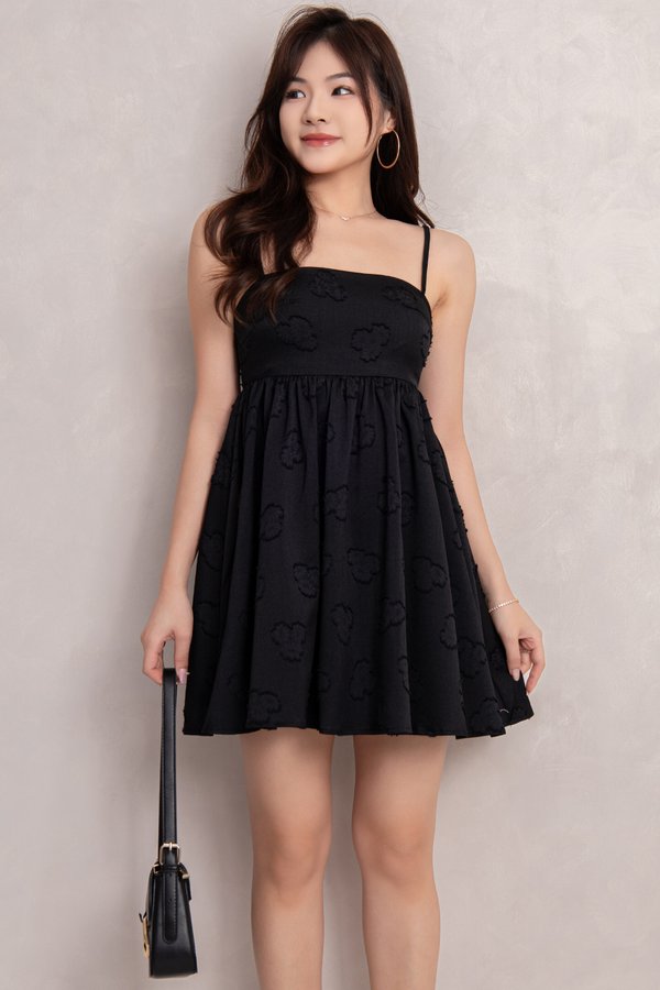 Gracelyn Romper Dress Black