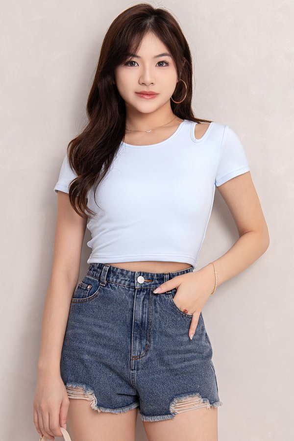 Willa Denim Shorts Stone Wash