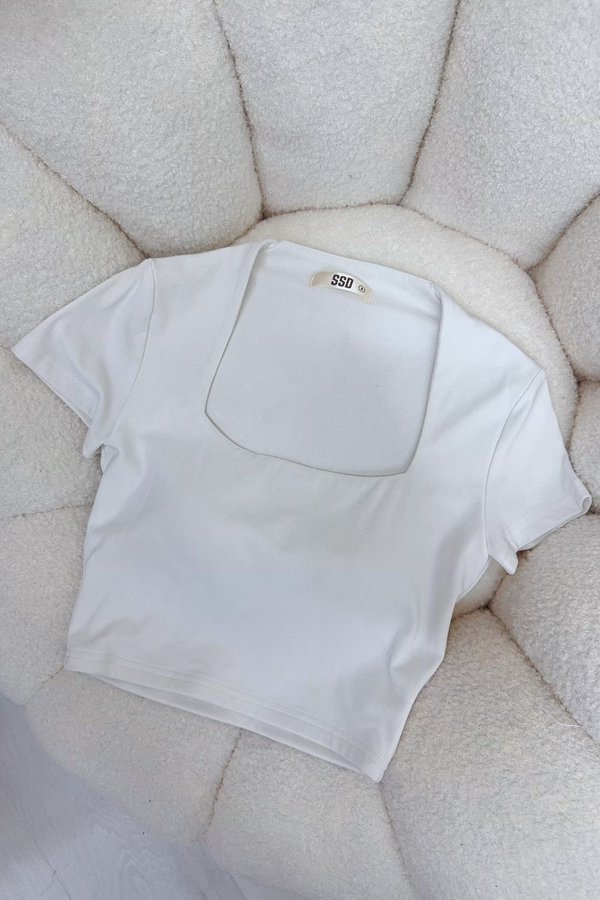 Jane Padded Top White *PLUSH*