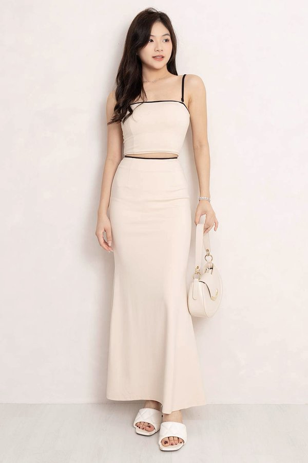 Zira Midi Skirt Sand