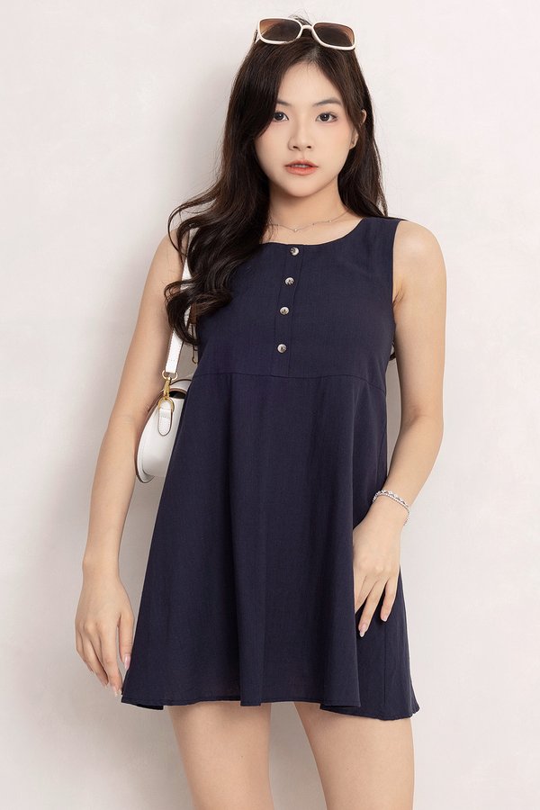 Vanessa Romper Dress Navy