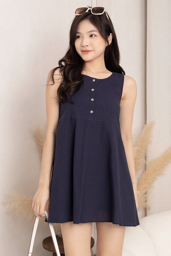 Vanessa Romper Dress Navy