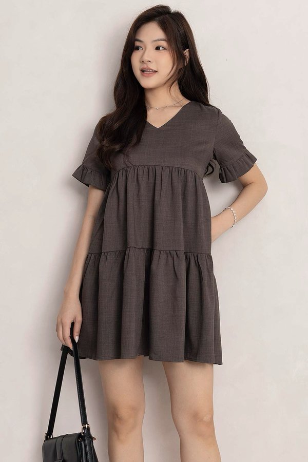 Lisa Dress Dark Grey