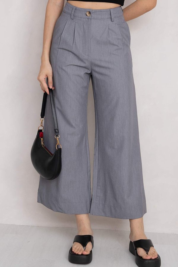 Summer Culottes Textured Grey