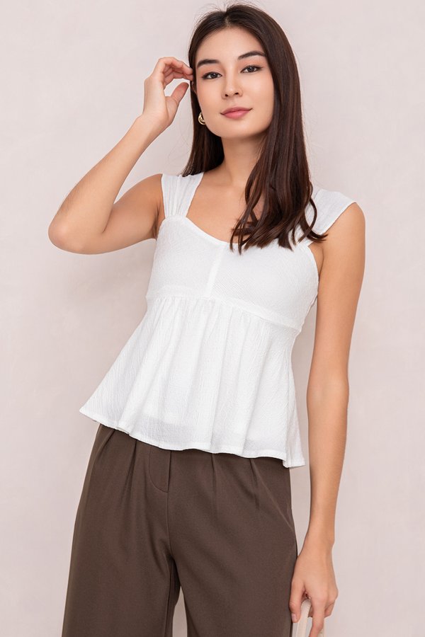 Eliza Top White