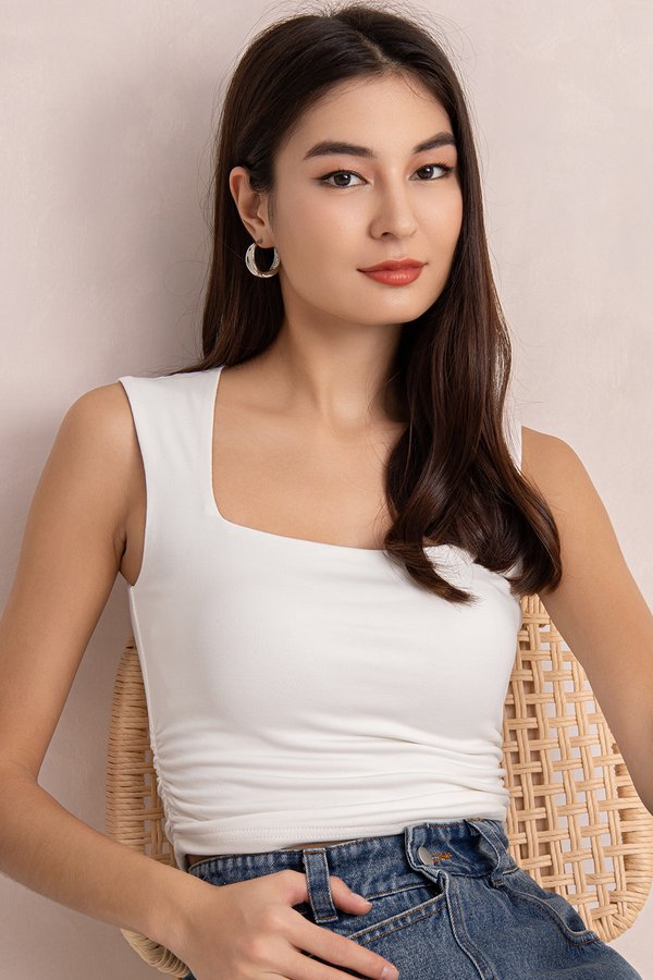 Tasha Padded Top White *PLUSH*