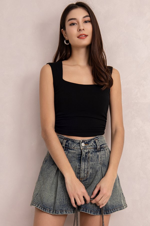 Tasha Padded Top Black *PLUSH*