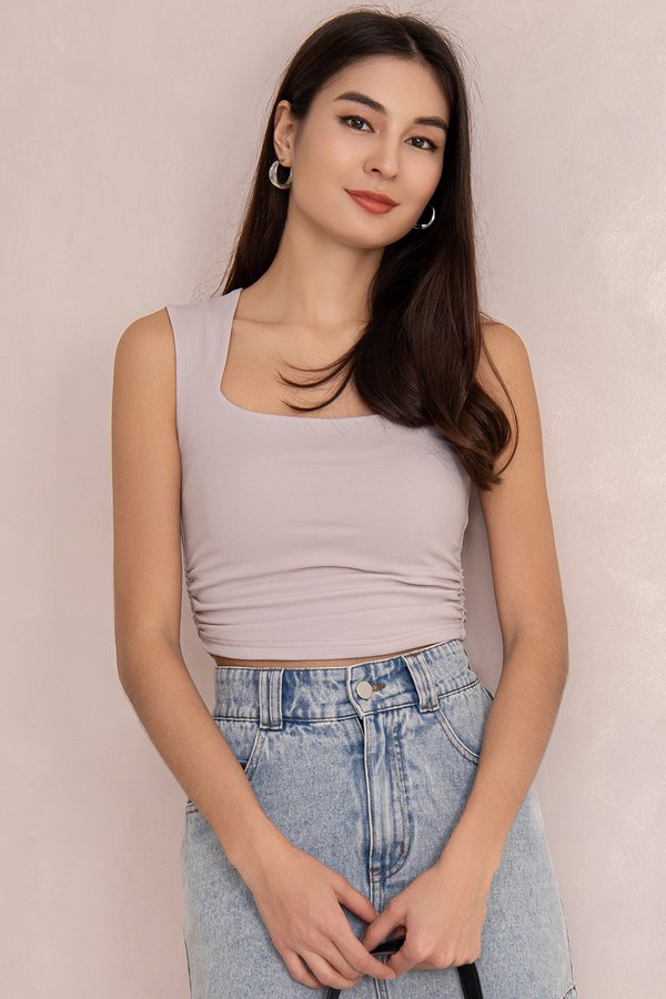 Tasha Padded Top Ash Lavender *PLUSH*