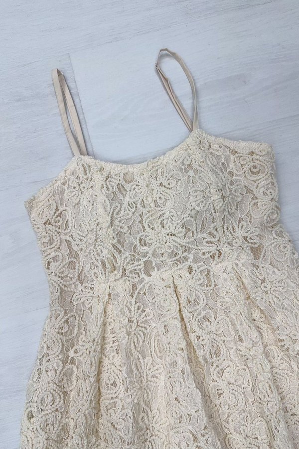 Layla Crochet Dress Cream