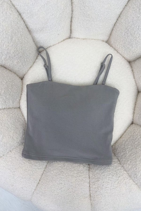 Ivette Padded Top Grey *PLUSH*