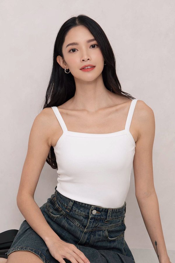 Valerie Padded Top White
