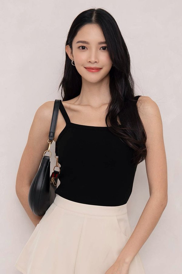 Valerie Padded Top Black