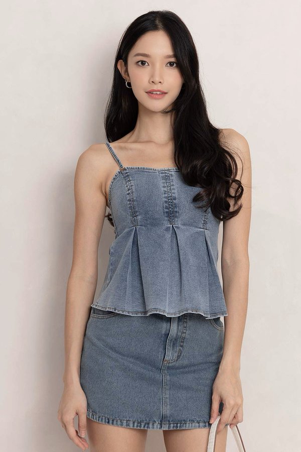 Tannie Denim Top Stone Wash