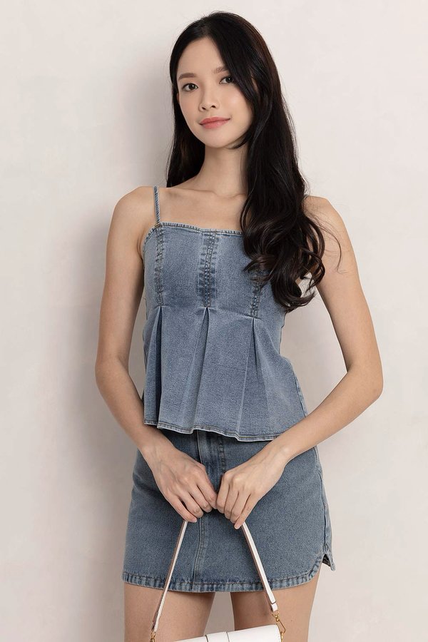 Tannie Denim Top Stone Wash