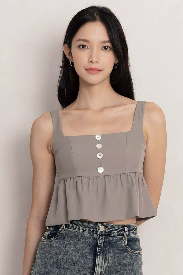 Emmie Top Stone Grey
