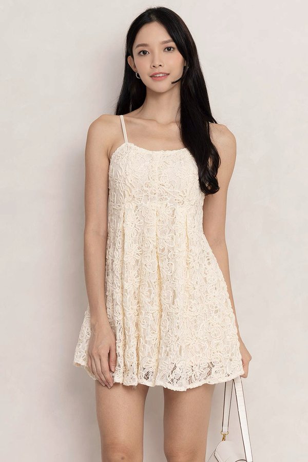 Layla Crochet Dress Cream