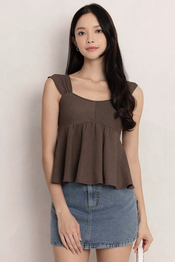 Eliza Top Ash Brown