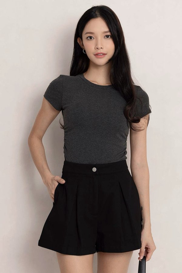 Helen Padded Top Textured Grey *PLUSH*