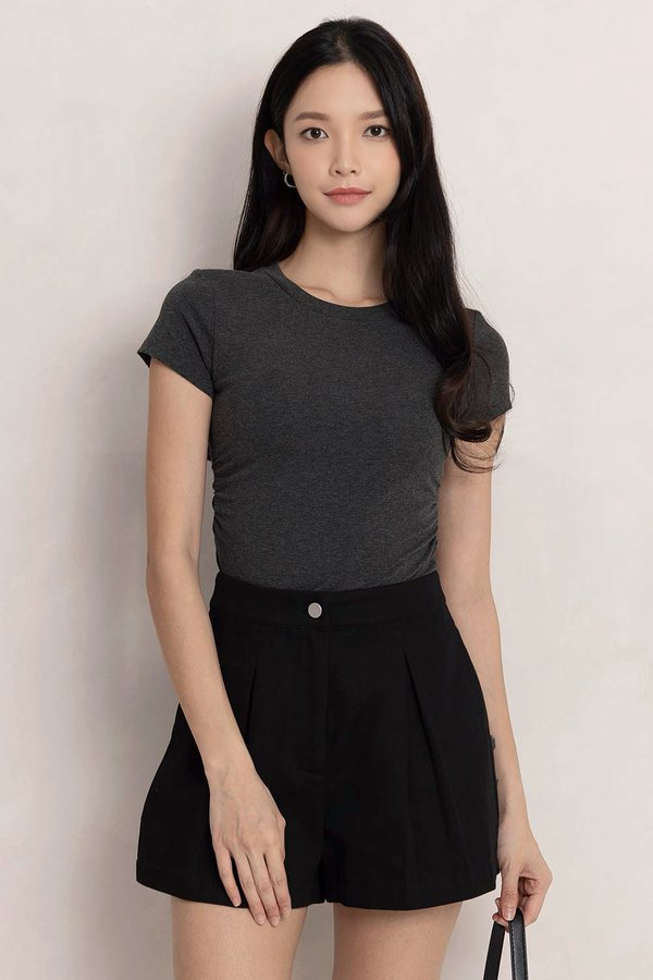 Helen Padded Top Textured Grey *PLUSH*