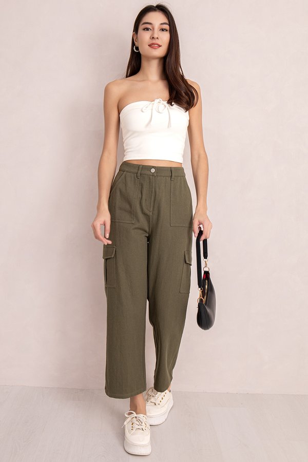 Jenna Cargo Pants Army