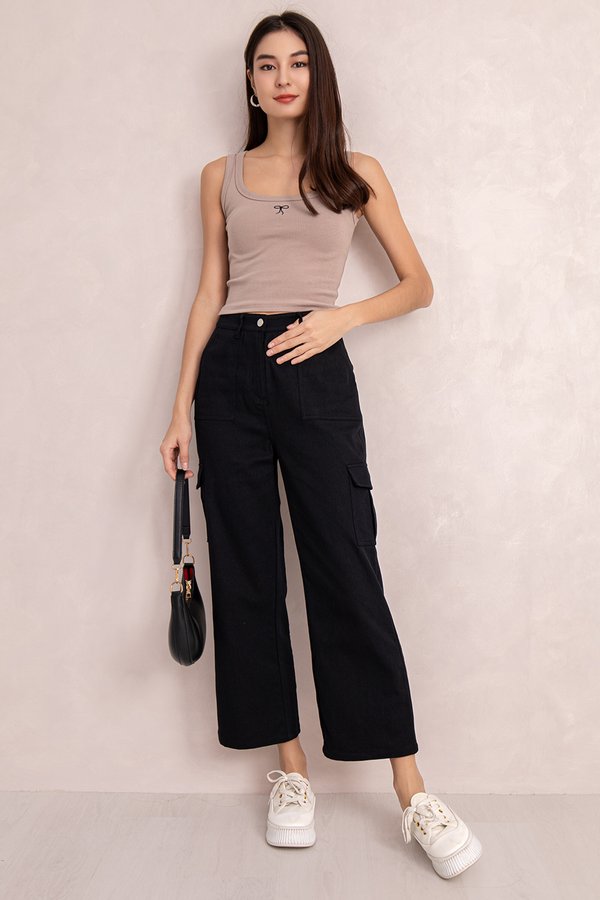 Jenna Cargo Pants Black
