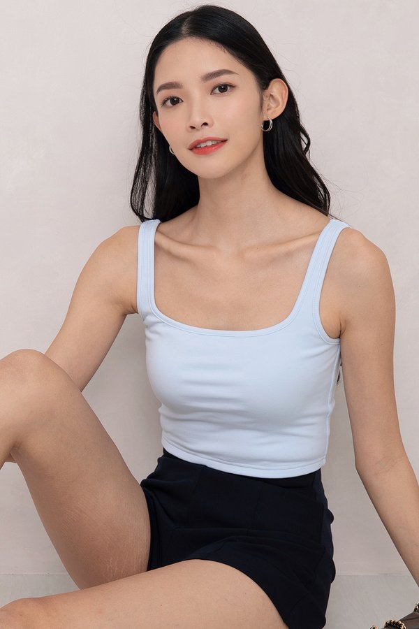 Molly Padded Top *PLUSH* Baby Blue