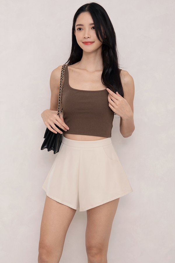 Molly Padded Top *PLUSH* Ash Brown