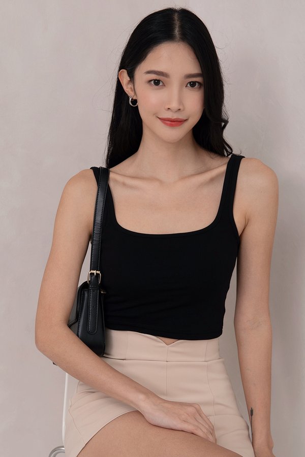 Molly Padded Top *PLUSH* Black
