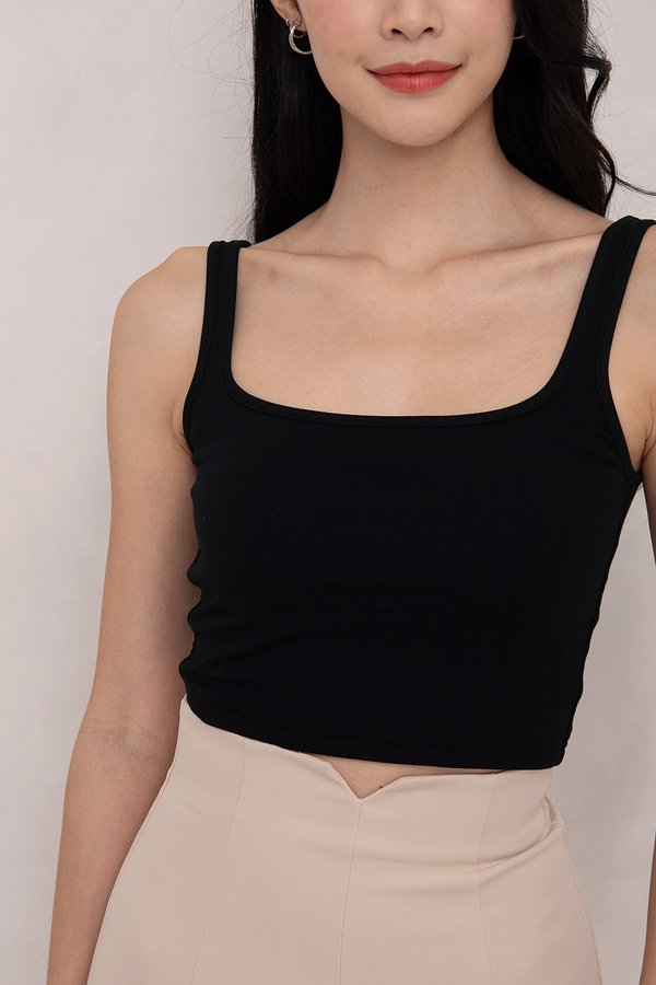 Molly Padded Top *PLUSH* Black