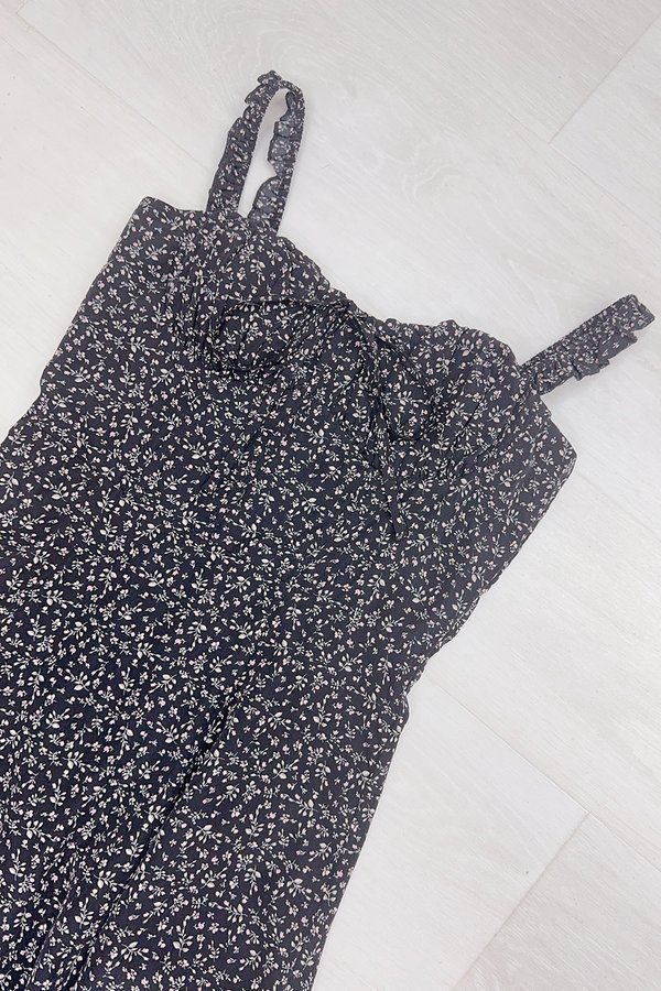 Veda Dress Black Mini Bloom