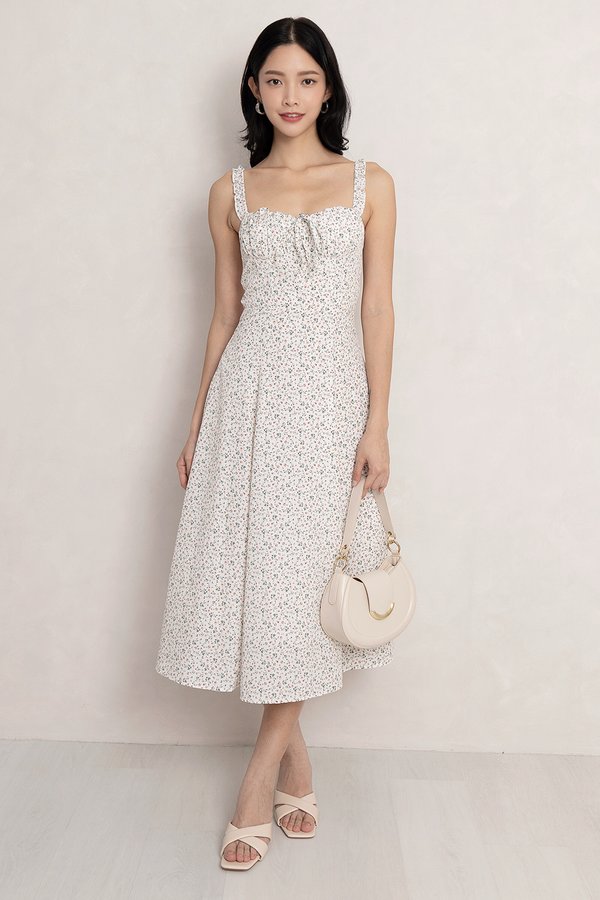 Veda Dress White Mini Bloom