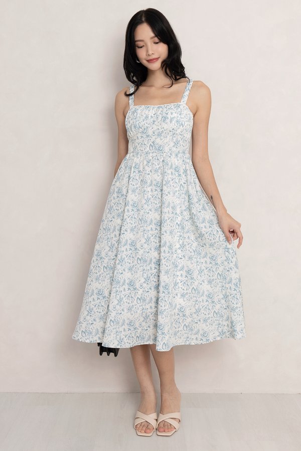 Harbour Dress Enchanted Garden Blue