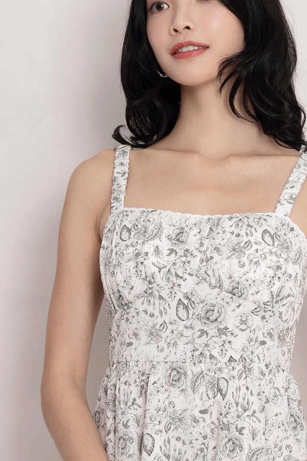Harbour Dress Enchanted Garden Grey