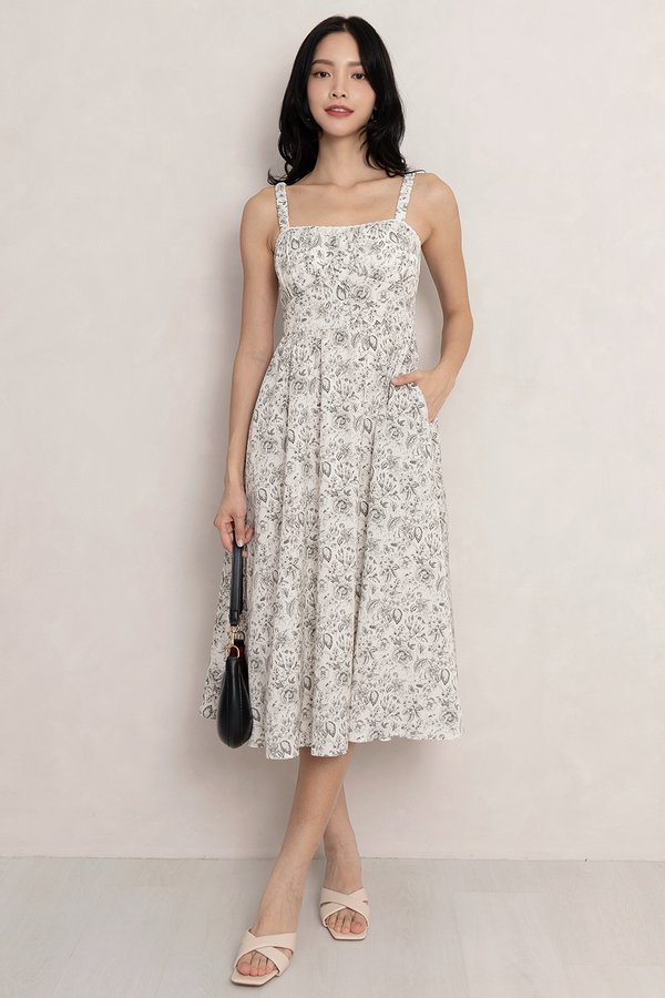 Harbour Dress Enchanted Garden Grey